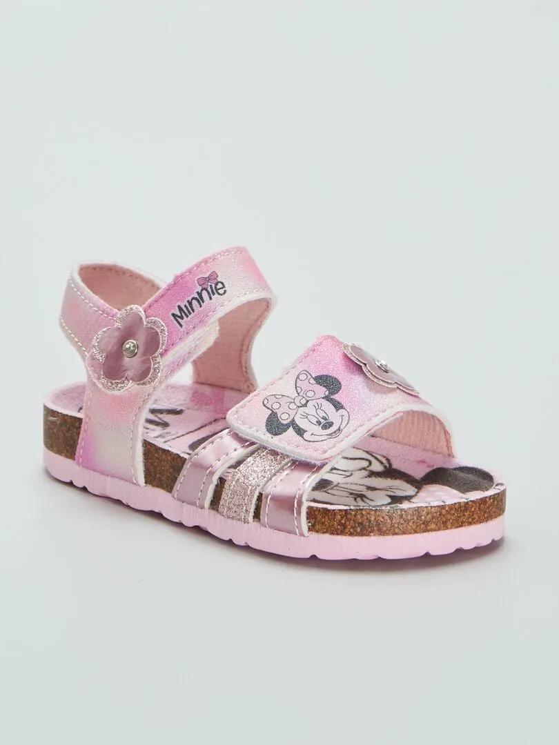 SANDALIAS CON VELCROS 'MINNIE'  ROSA