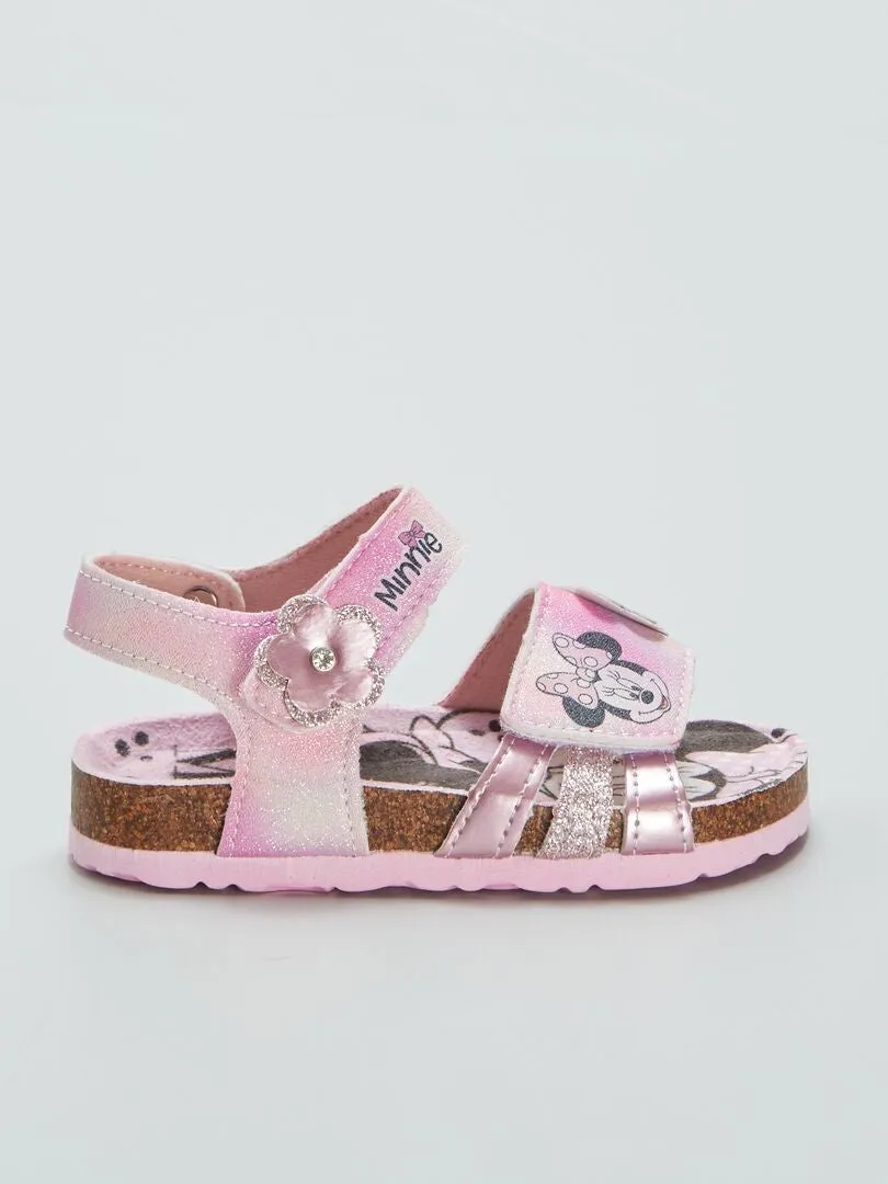 SANDALIAS CON VELCROS 'MINNIE'  ROSA