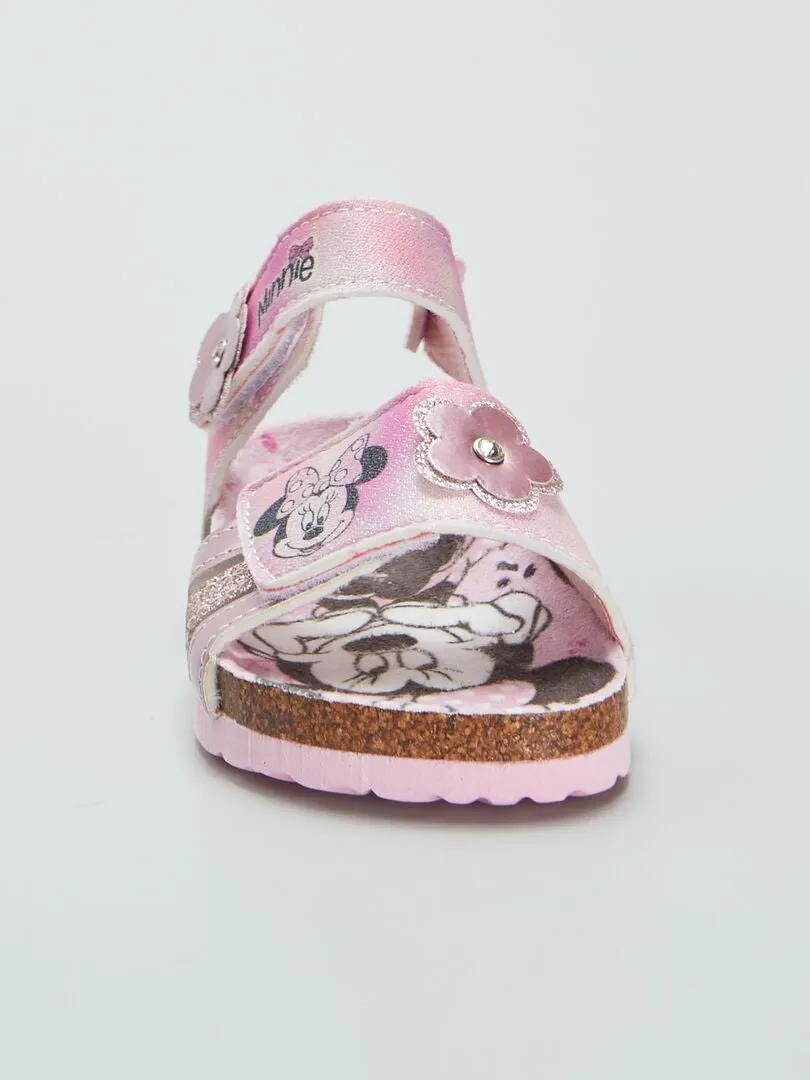 SANDALIAS CON VELCROS 'MINNIE'  ROSA