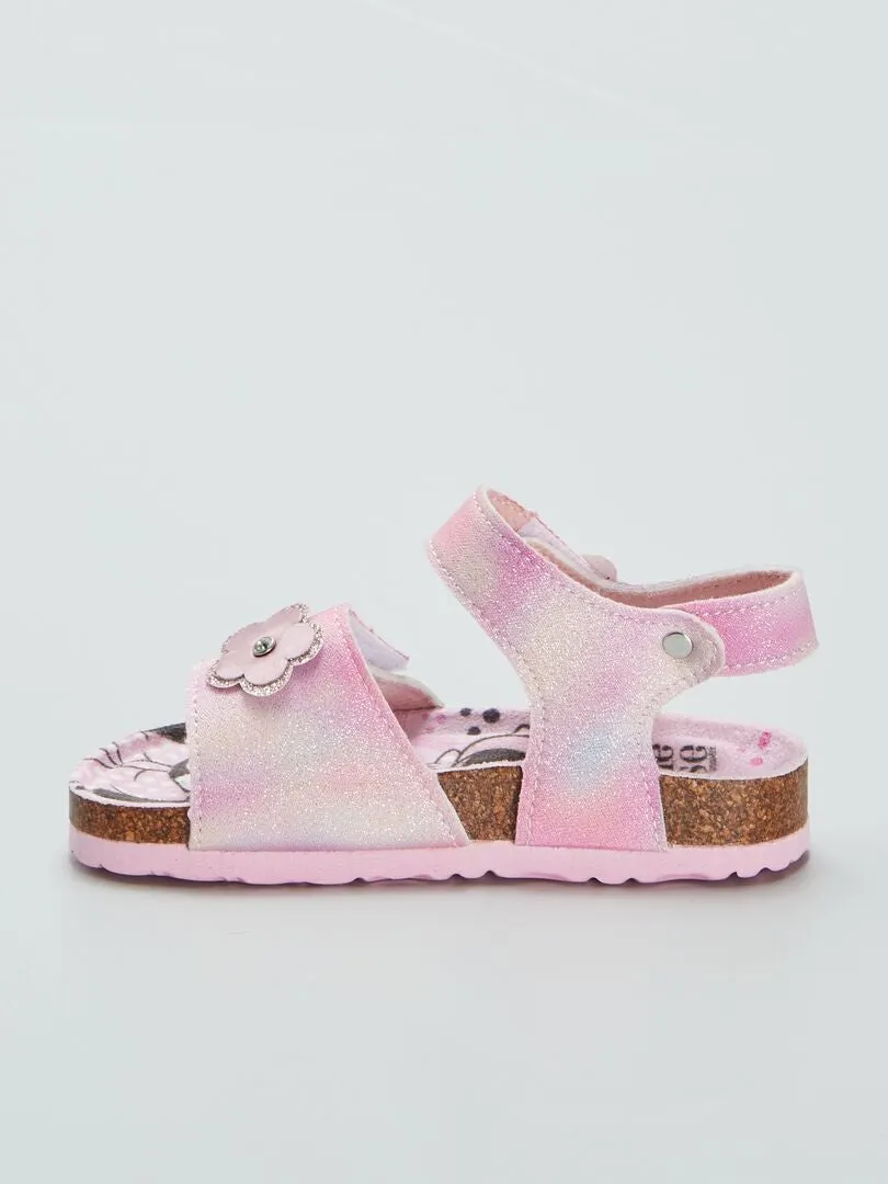 SANDALIAS CON VELCROS 'MINNIE'  ROSA