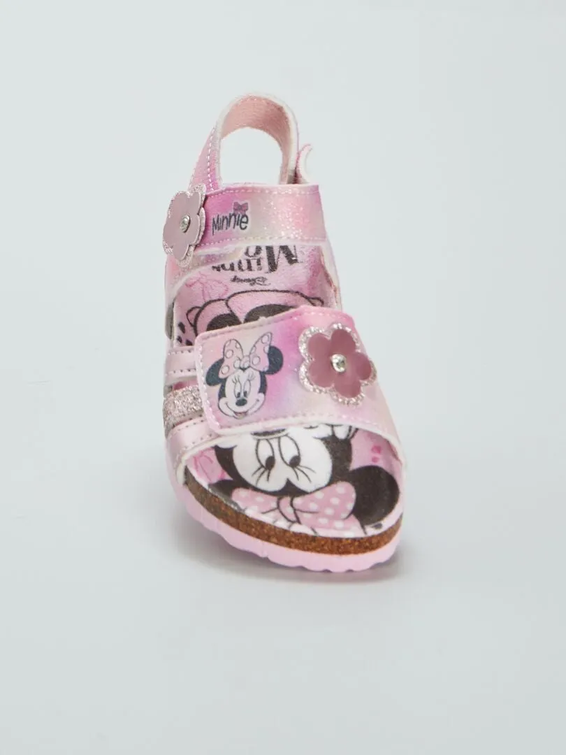 SANDALIAS CON VELCROS 'MINNIE'  ROSA