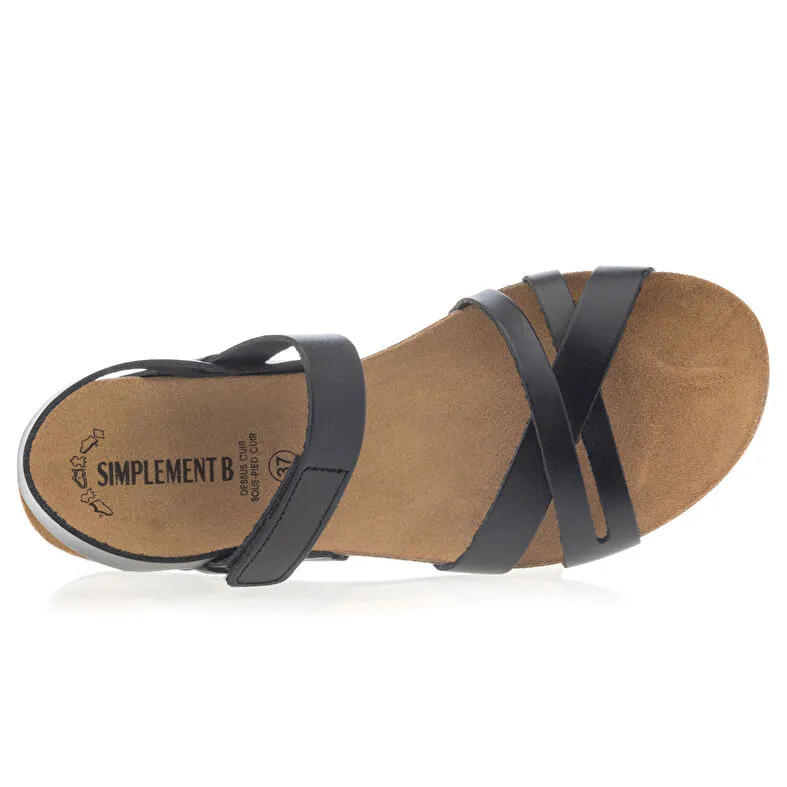 Sandalias mujer negro