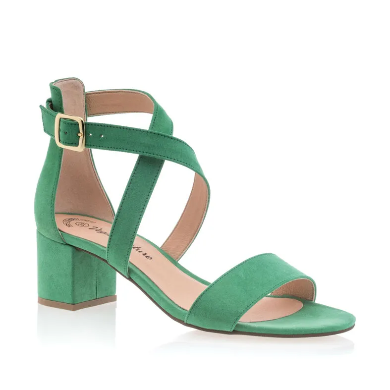 Sandalias mujer verde