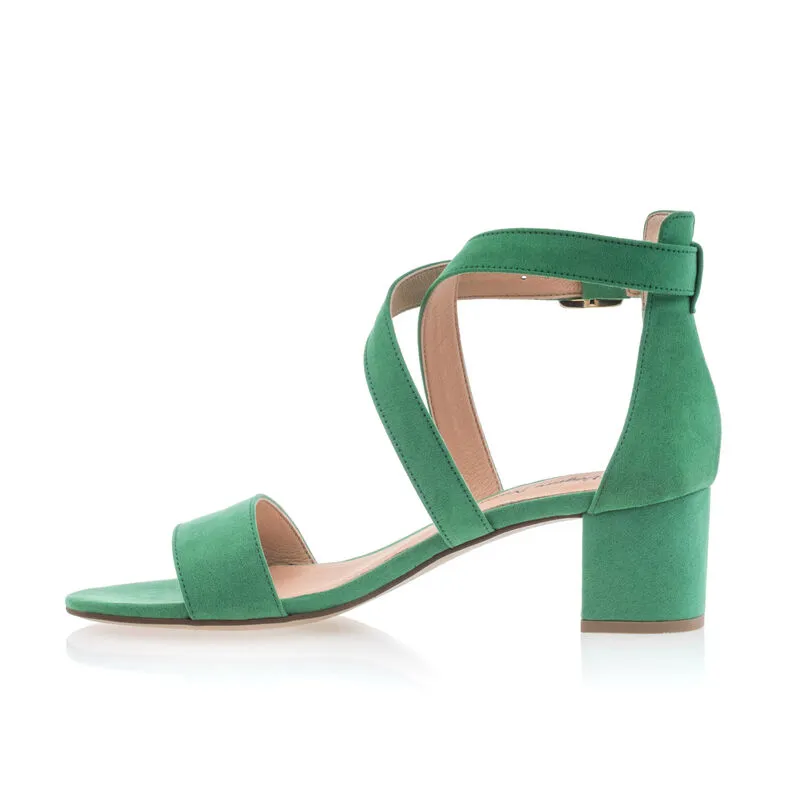 Sandalias mujer verde