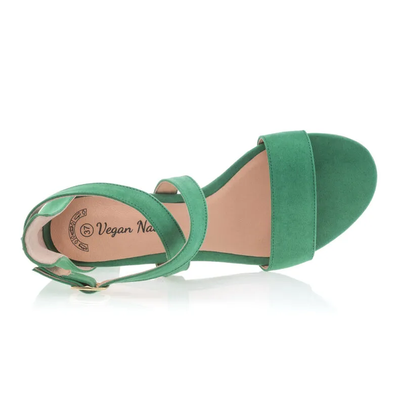 Sandalias mujer verde