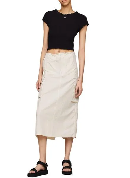 Sandalias Tommy Jeans Patch Negro para Mujer