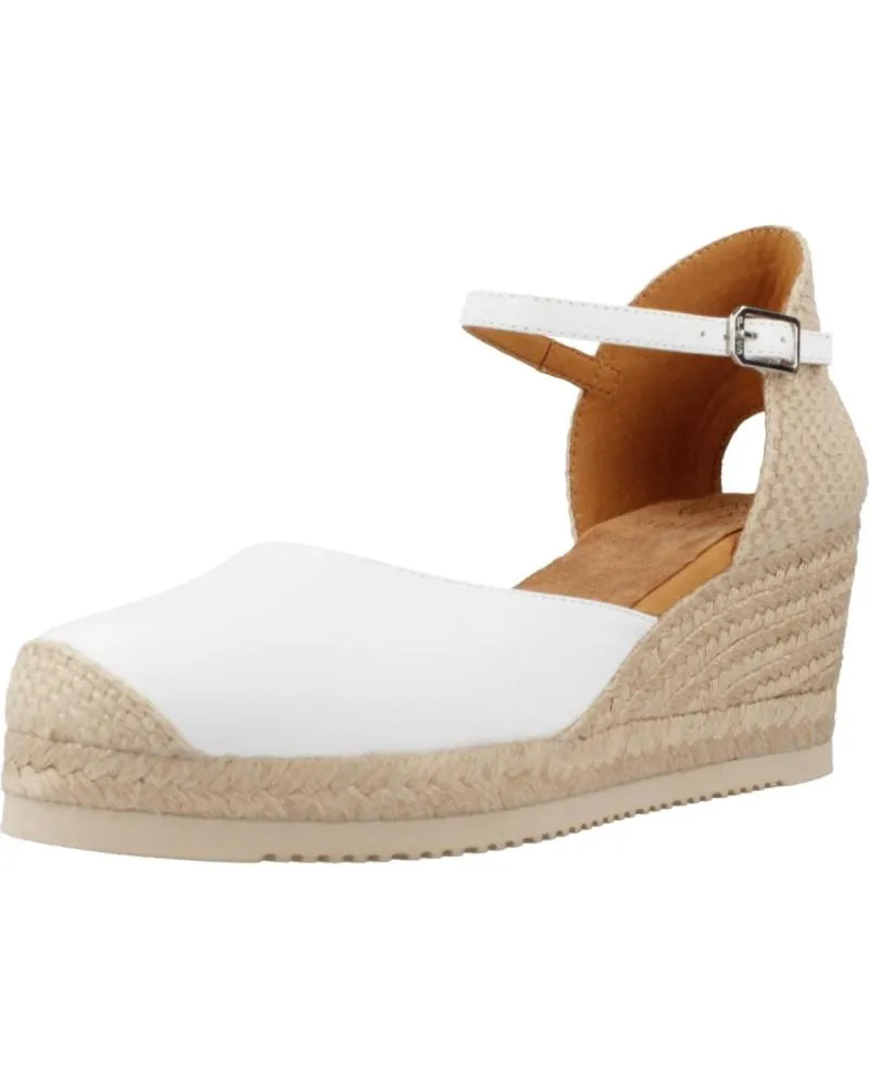 Sandalias UNISA  de Mujer ALPARGATAS MUJER MODELO CACERES 24 COLOR BLANCO  WHITE
