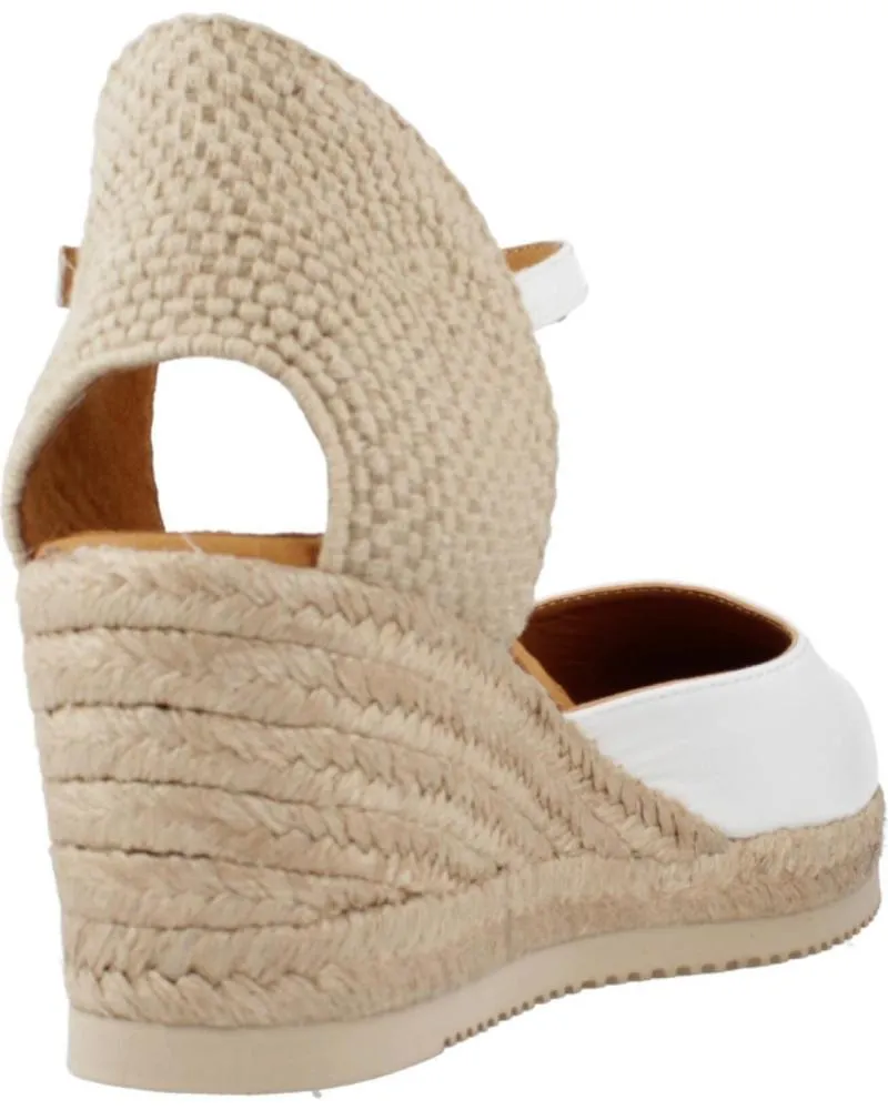 Sandalias UNISA  de Mujer ALPARGATAS MUJER MODELO CACERES 24 COLOR BLANCO  WHITE