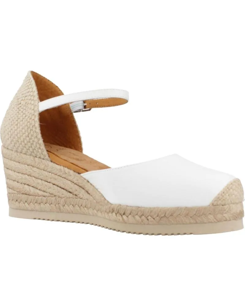 Sandalias UNISA  de Mujer ALPARGATAS MUJER MODELO CACERES 24 COLOR BLANCO  WHITE