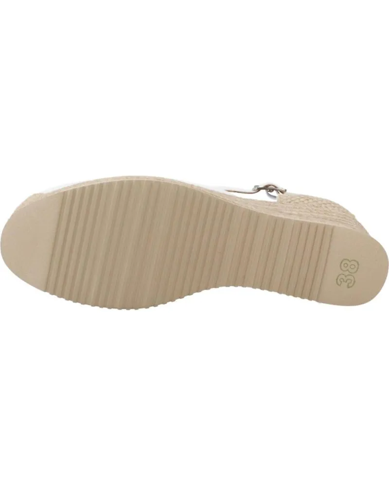 Sandalias UNISA  de Mujer ALPARGATAS MUJER MODELO CACERES 24 COLOR BLANCO  WHITE
