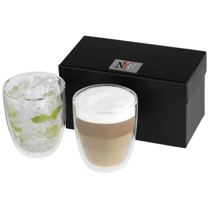 Set de 2 vasos de vidrio 'Boda'