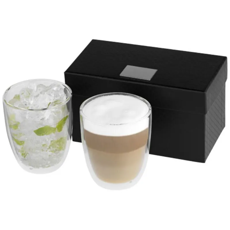 Set de 2 vasos de vidrio 'Boda'