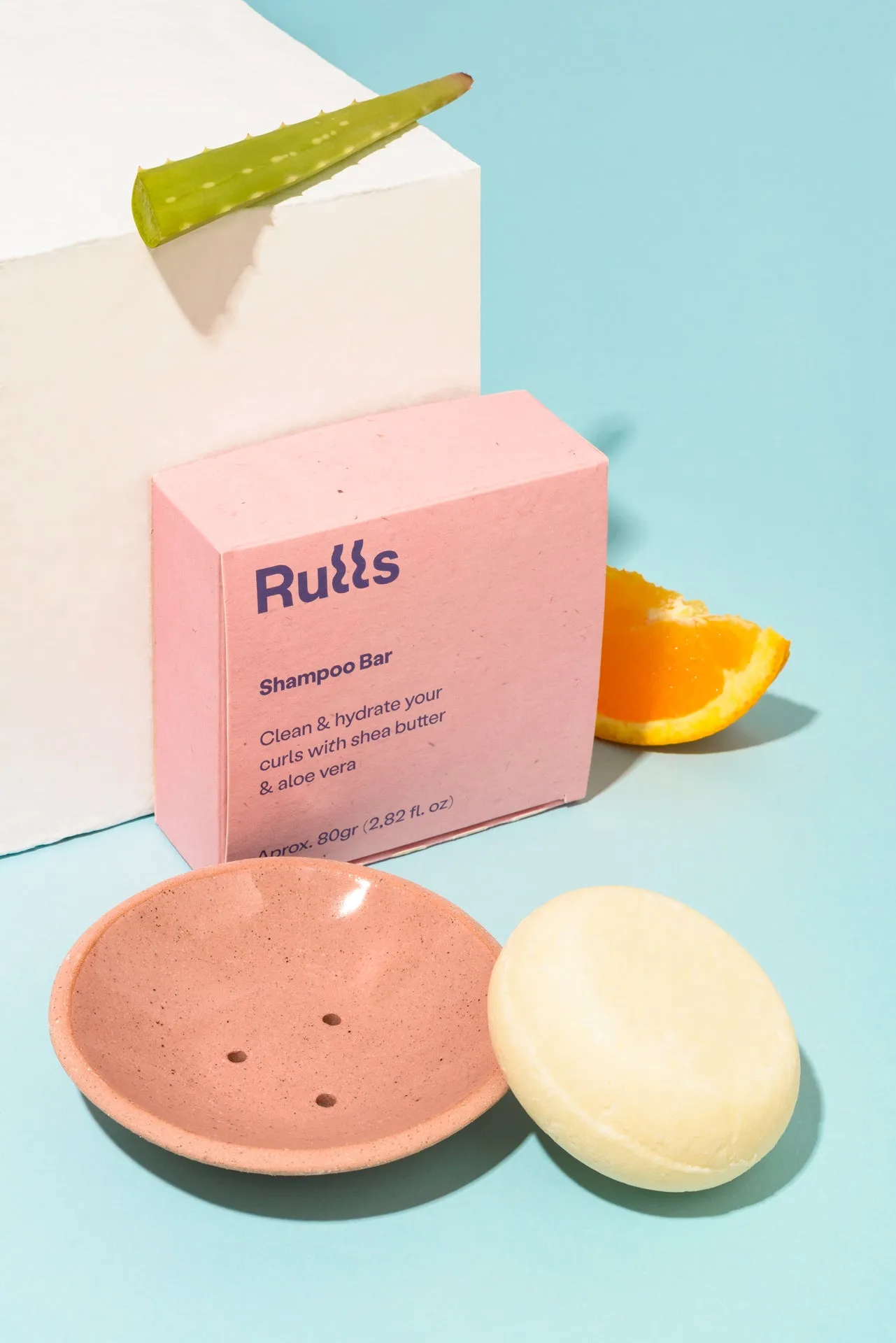 Shampoo Bar + Jabonera cerámica Rulls x Cuit