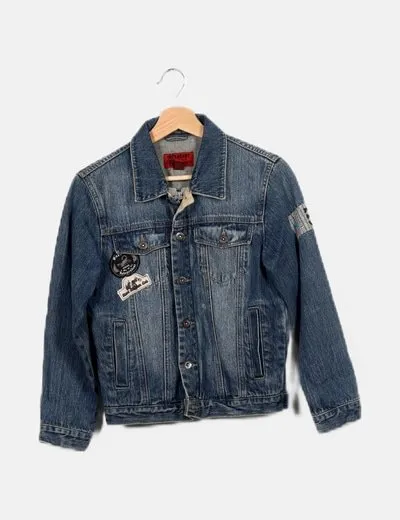 Skhuaban Chaqueta denim detalle parches