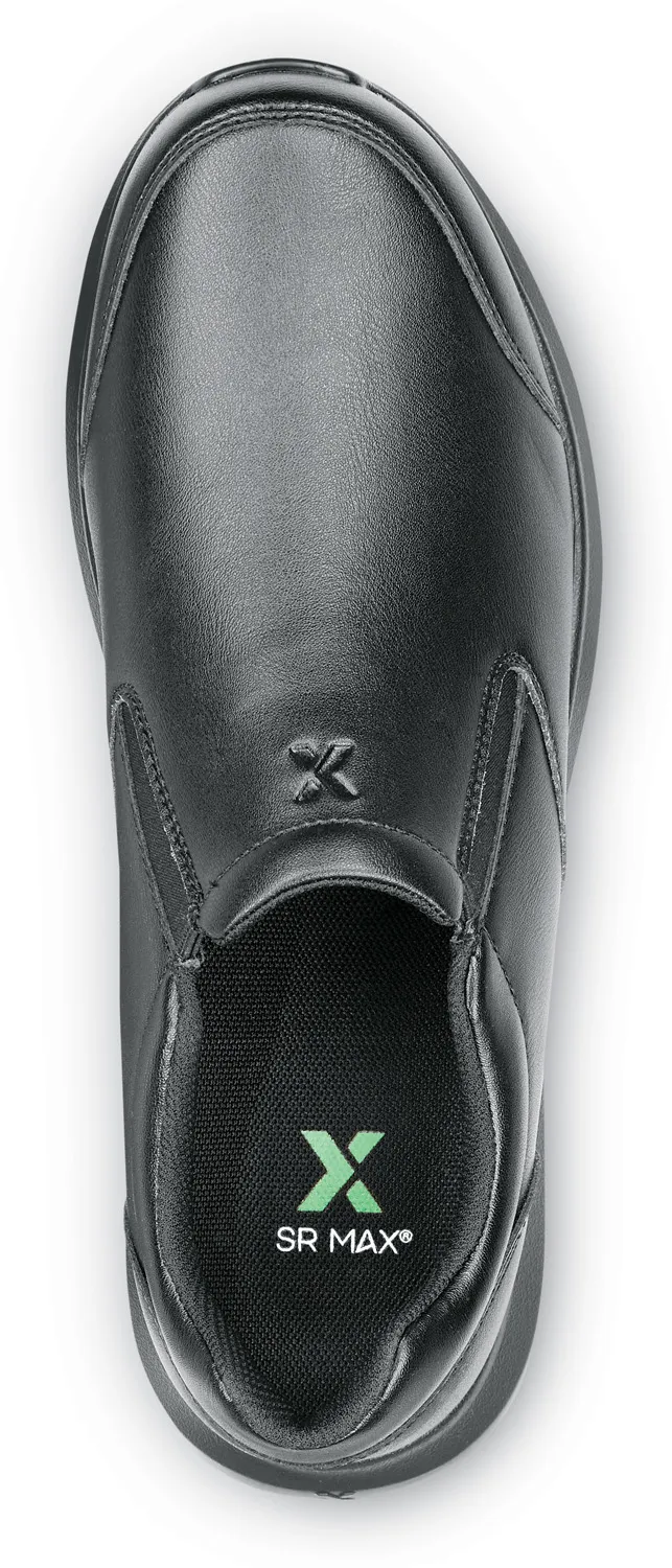 SR MAX Zapato de trabajo con puntera blanda, antideslizante MaxTRAX, estilo Oxford con elßsticos laterales, negro de mujer SR Ma