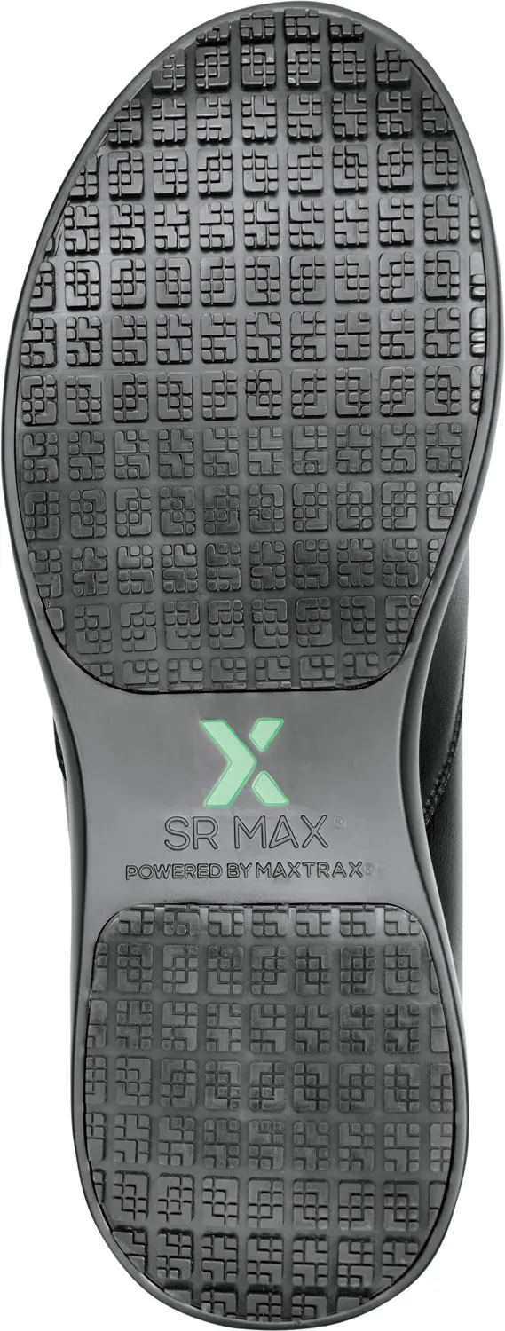 SR MAX Zapato de trabajo con puntera blanda, antideslizante MaxTRAX, estilo Oxford con elßsticos laterales, negro de mujer SR Ma