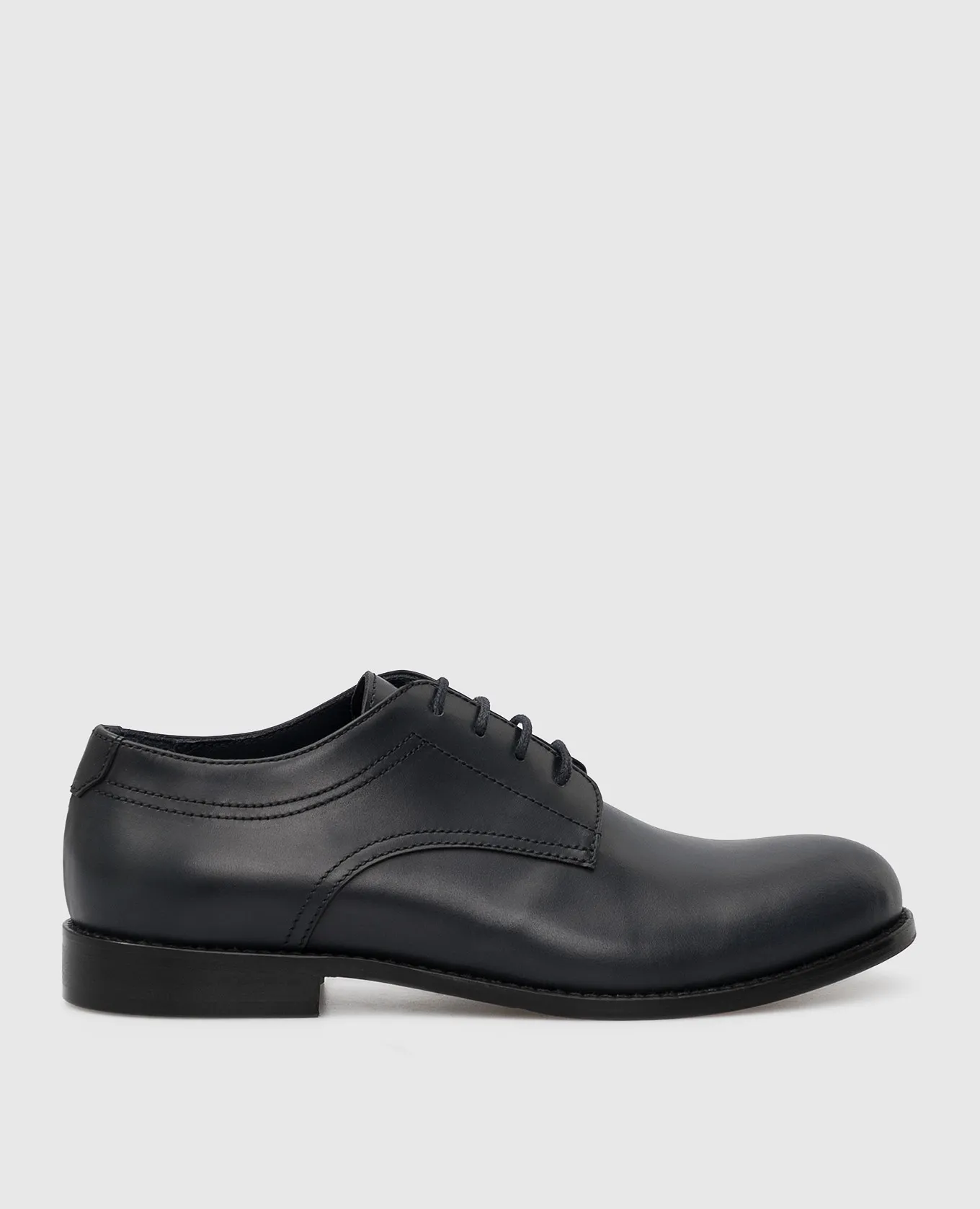 Stefano Ricci Kids Navy Leather Derbies