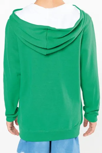 SUDADERA CAPUCHA CONTRASTADA NIÑOS