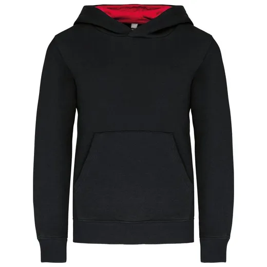 SUDADERA CAPUCHA CONTRASTADA NIÑOS