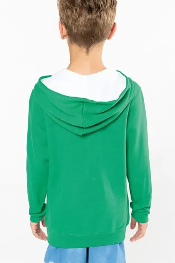SUDADERA CAPUCHA CONTRASTADA NIÑOS