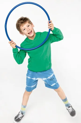 SUDADERA CAPUCHA CONTRASTADA NIÑOS