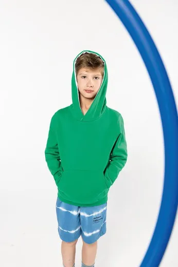 SUDADERA CAPUCHA CONTRASTADA NIÑOS