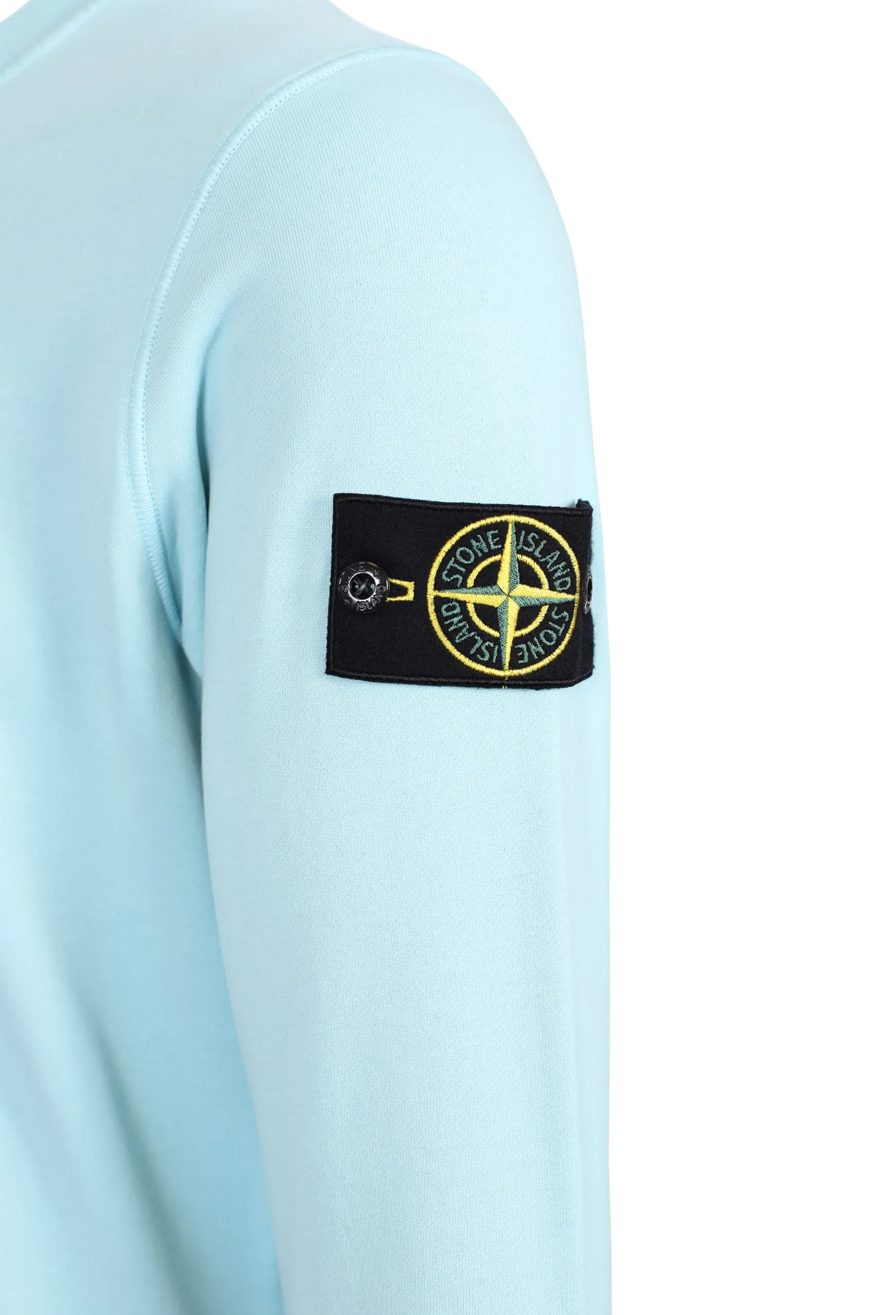 Sudadera de color azul con parche