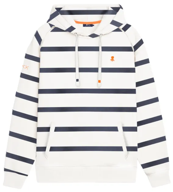 SUDADERA HOMBRE  PULPO SUDADERA CAPUCHA RAYAS MARINER