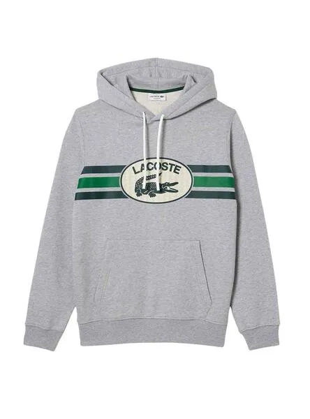 Sudadera Lacoste Loose Fit Gris para Hombre
