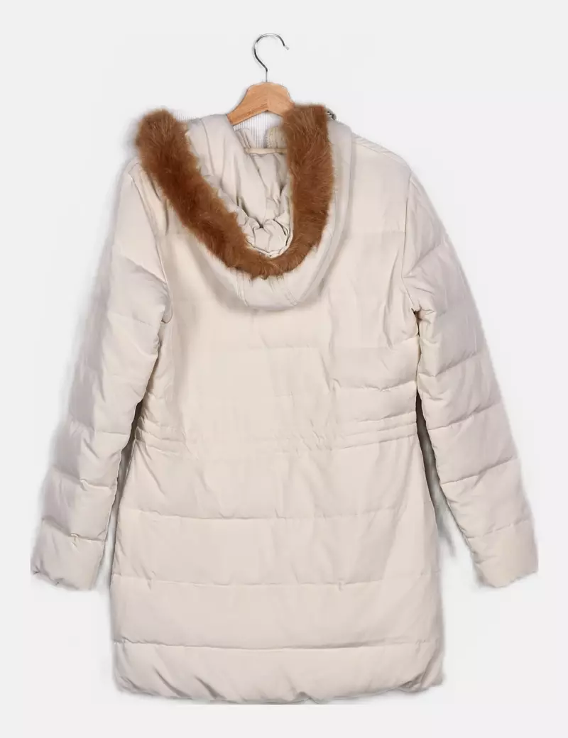 SUITEBLANCO  BLANCO ABRIGO ACOLCHADO CRUDO CASUAL