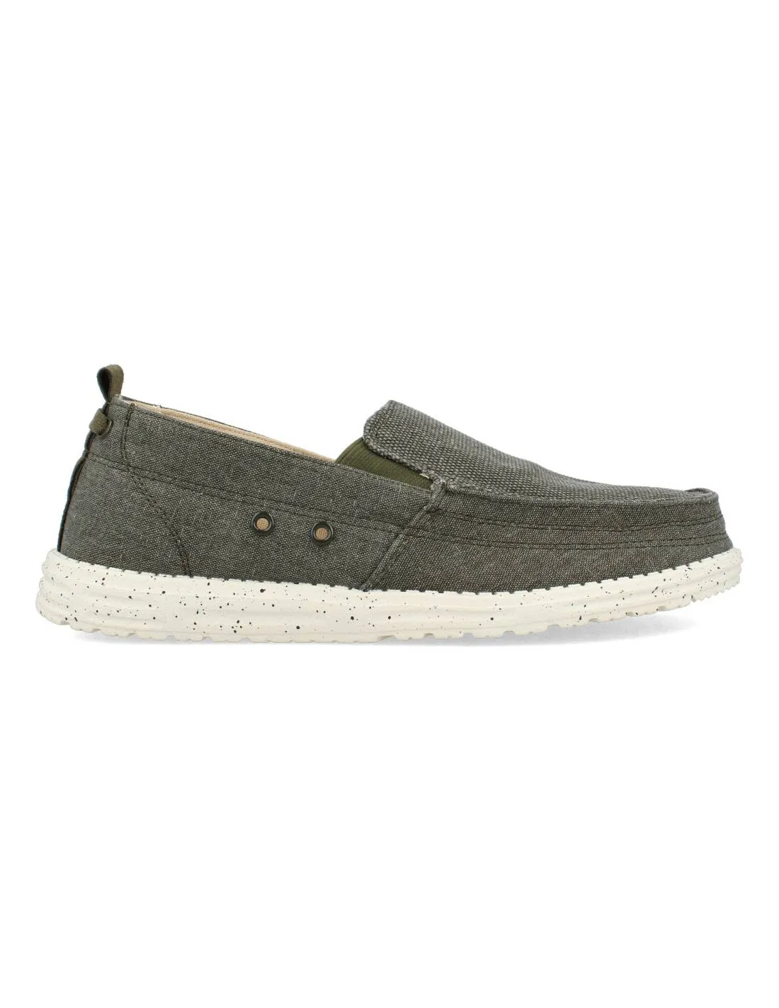 SWDEN KLE  MOCASíN LONA VERDE ELáSTICO