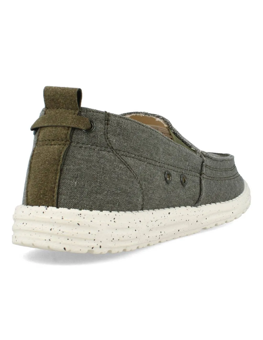 SWDEN KLE  MOCASíN LONA VERDE ELáSTICO