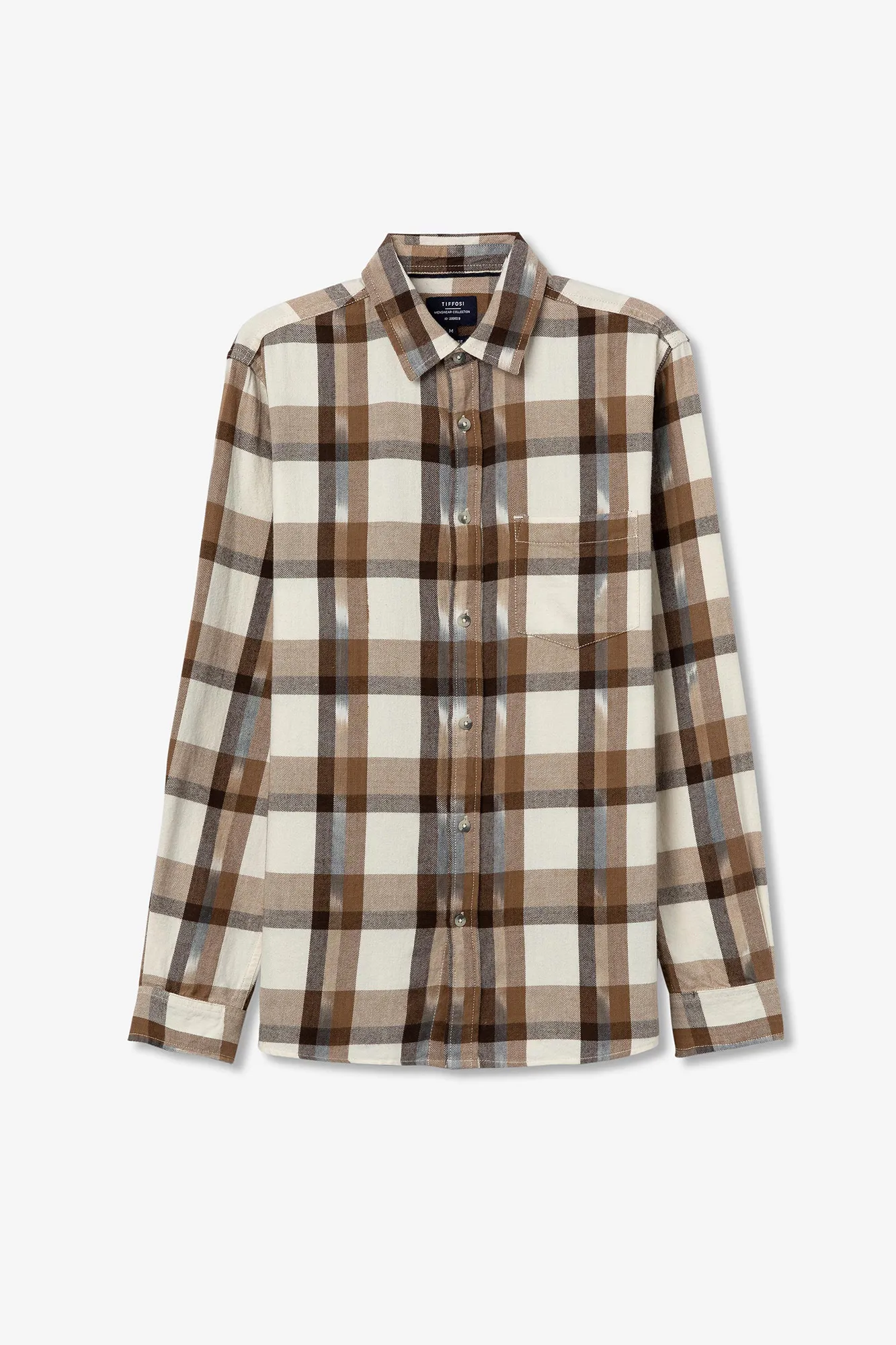 Tiffosi Camisa Regular Fit Cuadros Franela