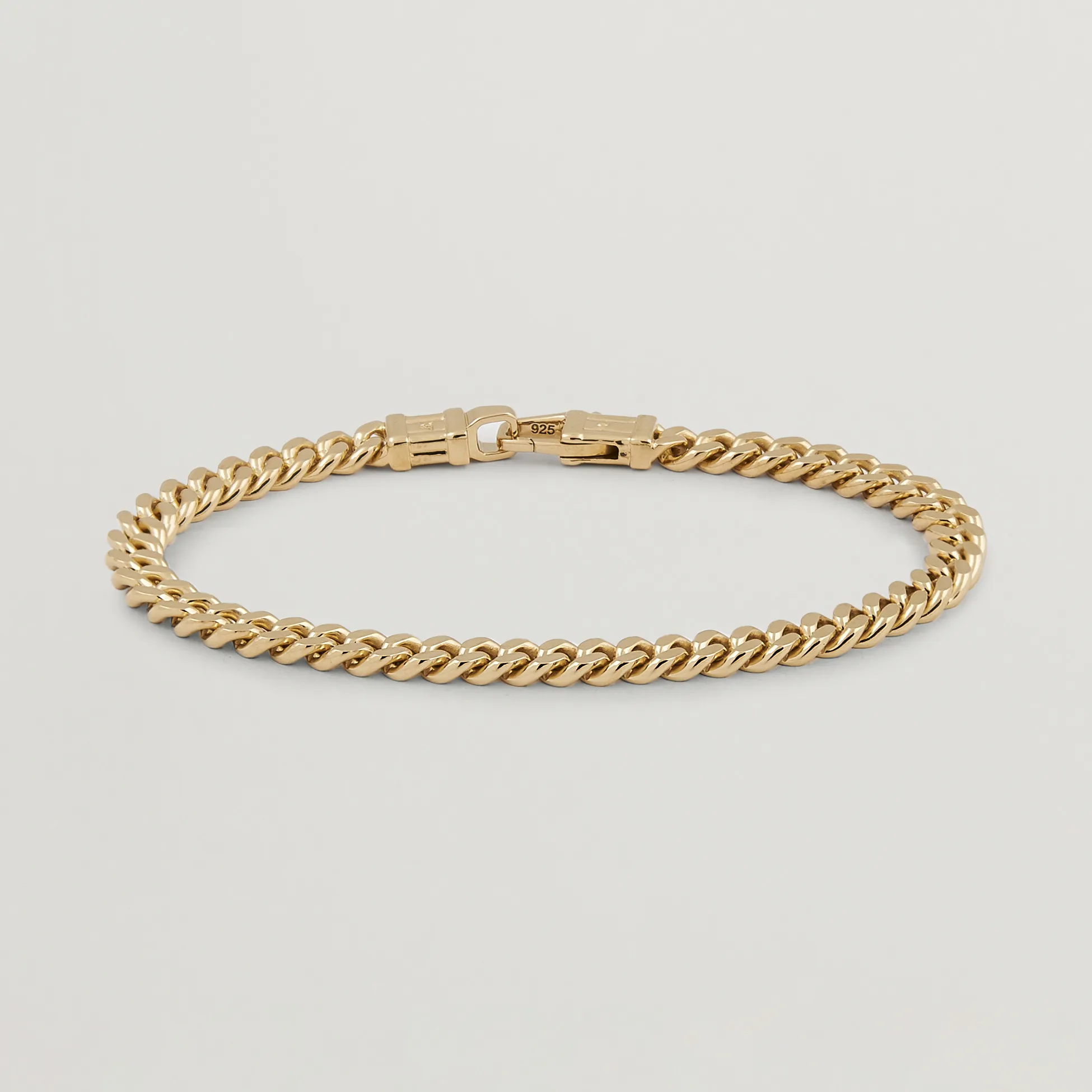 Tom Wood Curb Bracelet L Gold