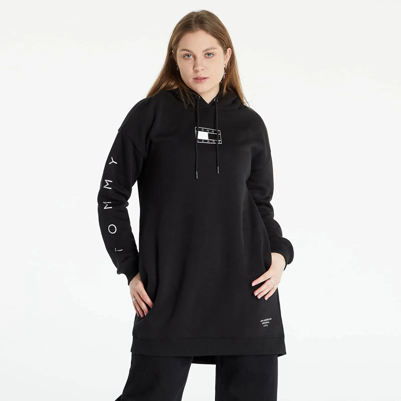 Tommy Hilfiger Jeans Abo Metallic Hoodie Dress