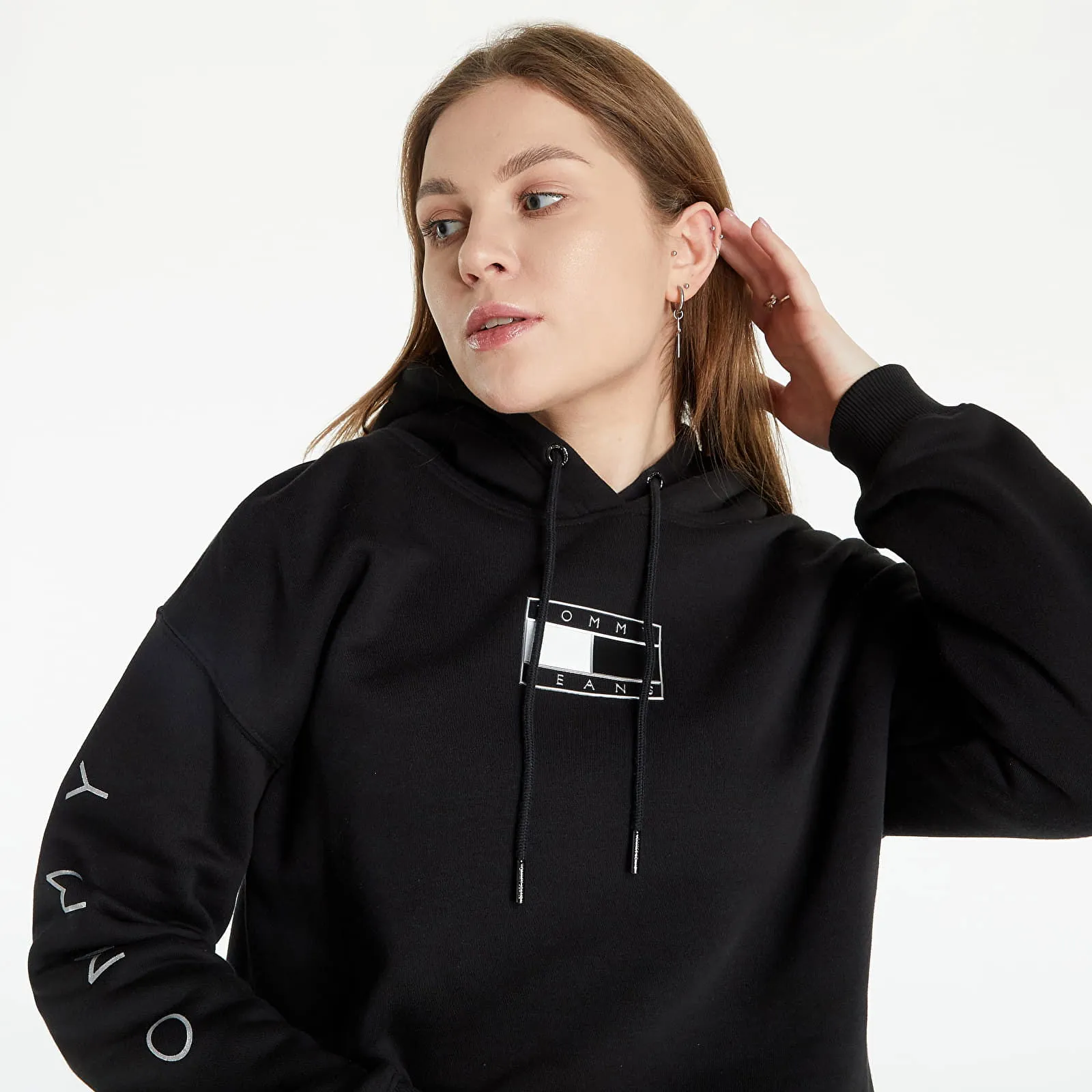 Tommy Hilfiger Jeans Abo Metallic Hoodie Dress