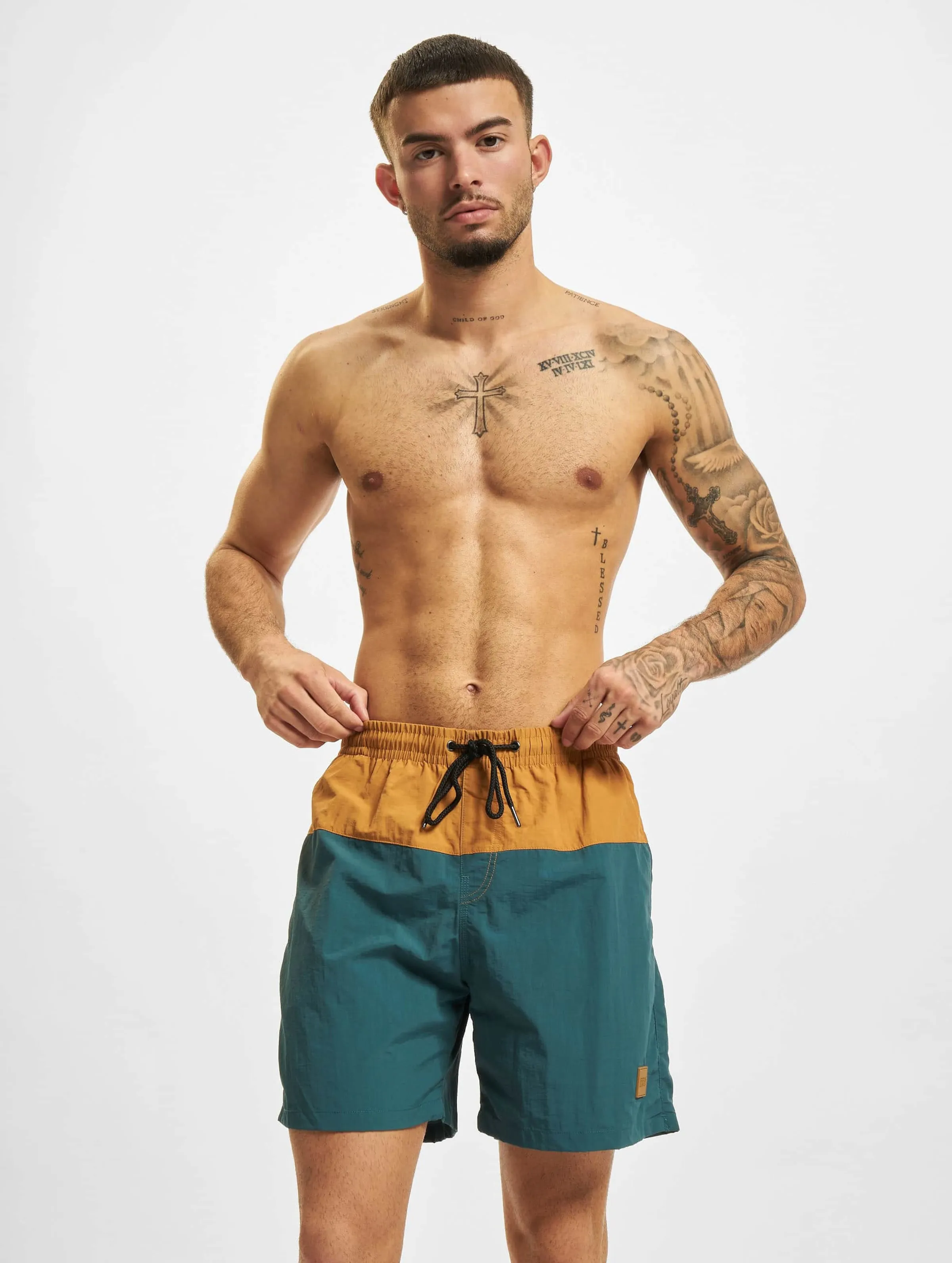 Urban Classics Block Swim Trunks