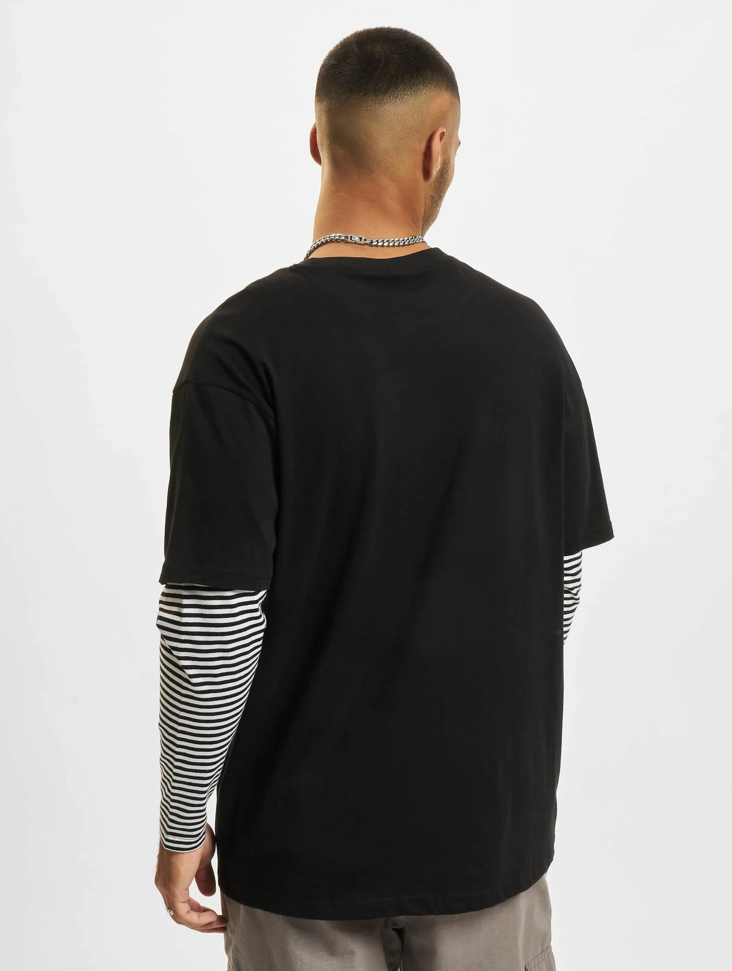 Urban Classics Oversized Double Layer Striped Tall