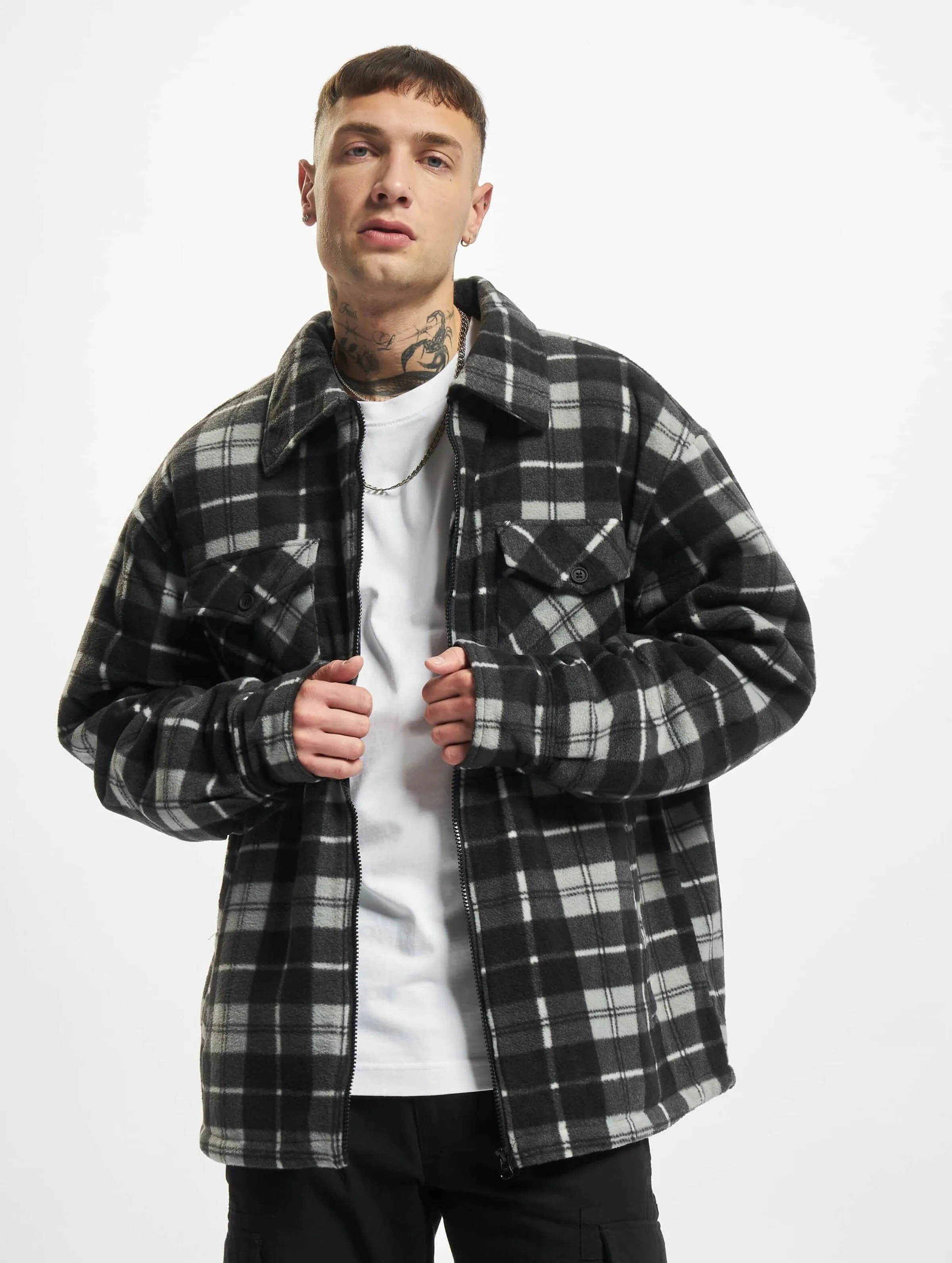 Urban Classics Plaid Teddy Lined