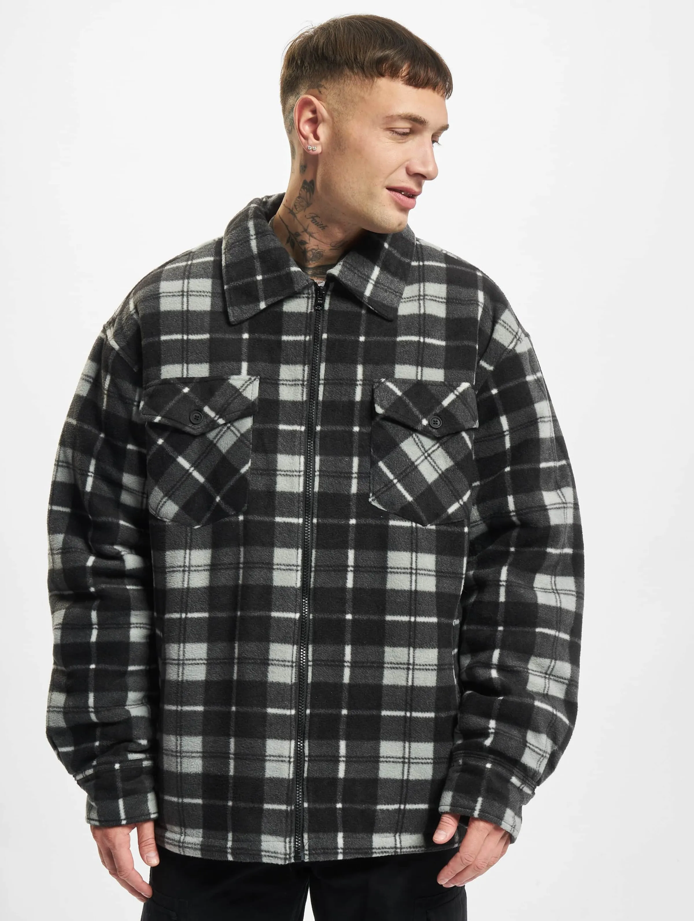 Urban Classics Plaid Teddy Lined
