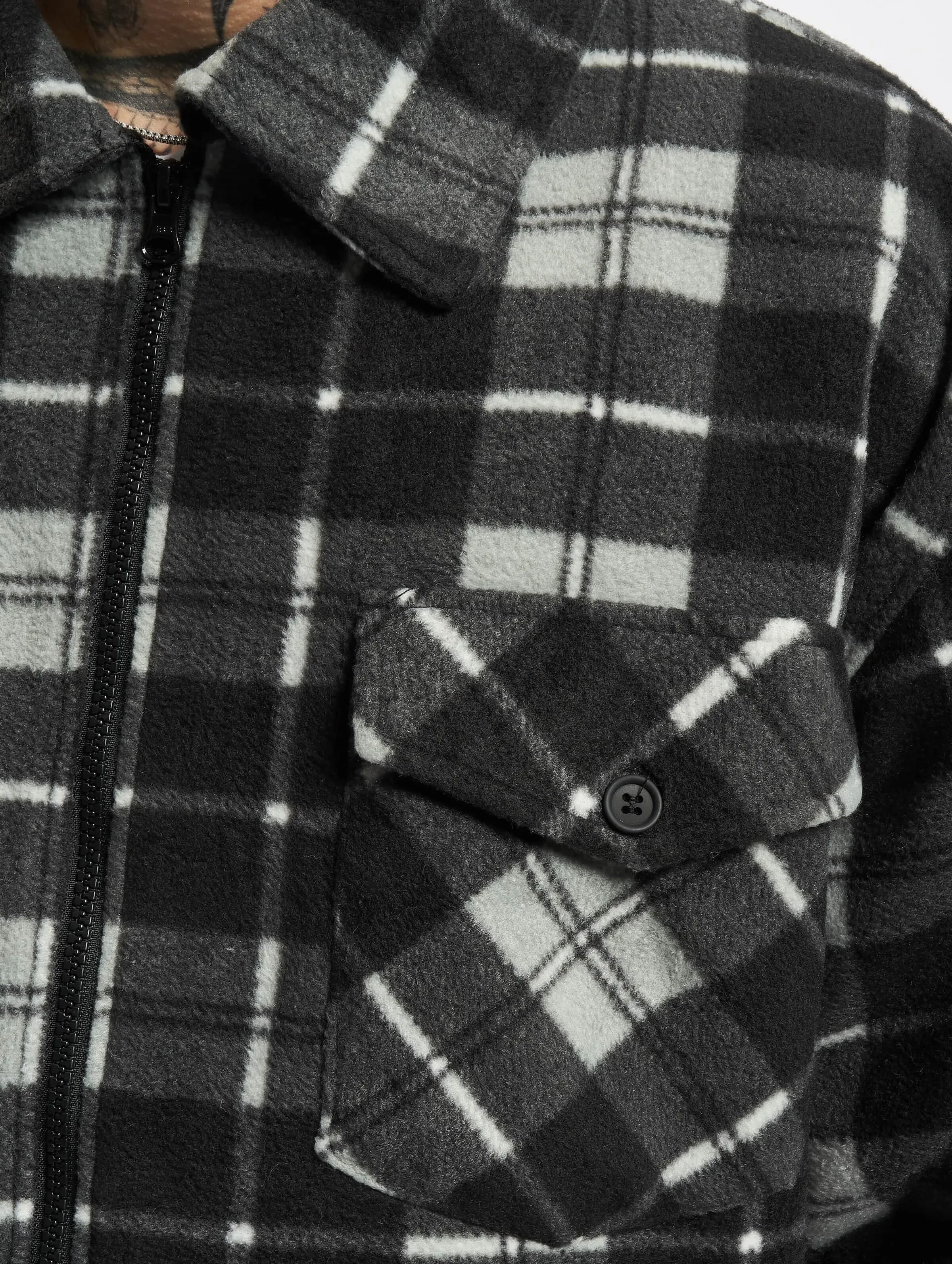 Urban Classics Plaid Teddy Lined