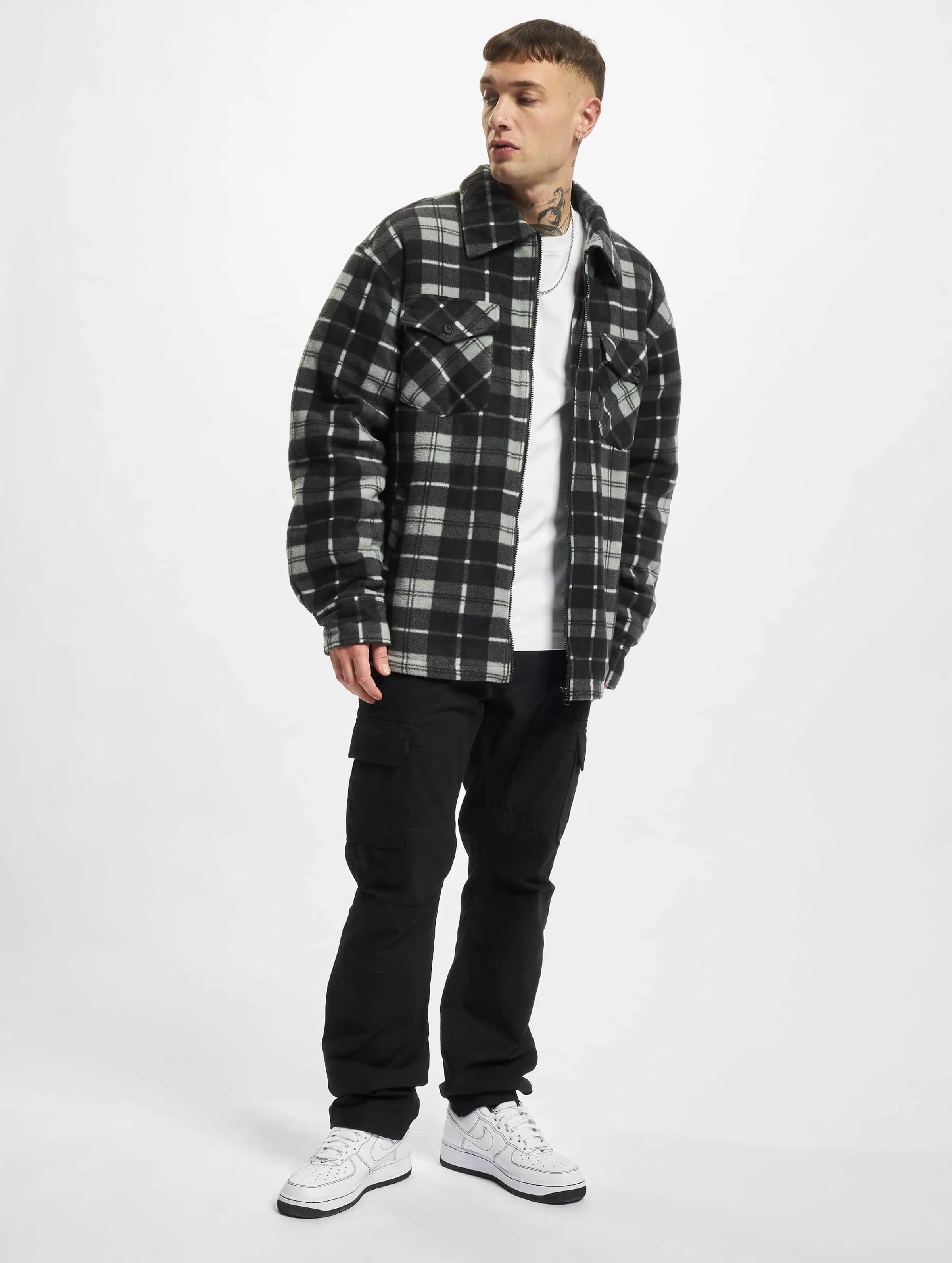 Urban Classics Plaid Teddy Lined