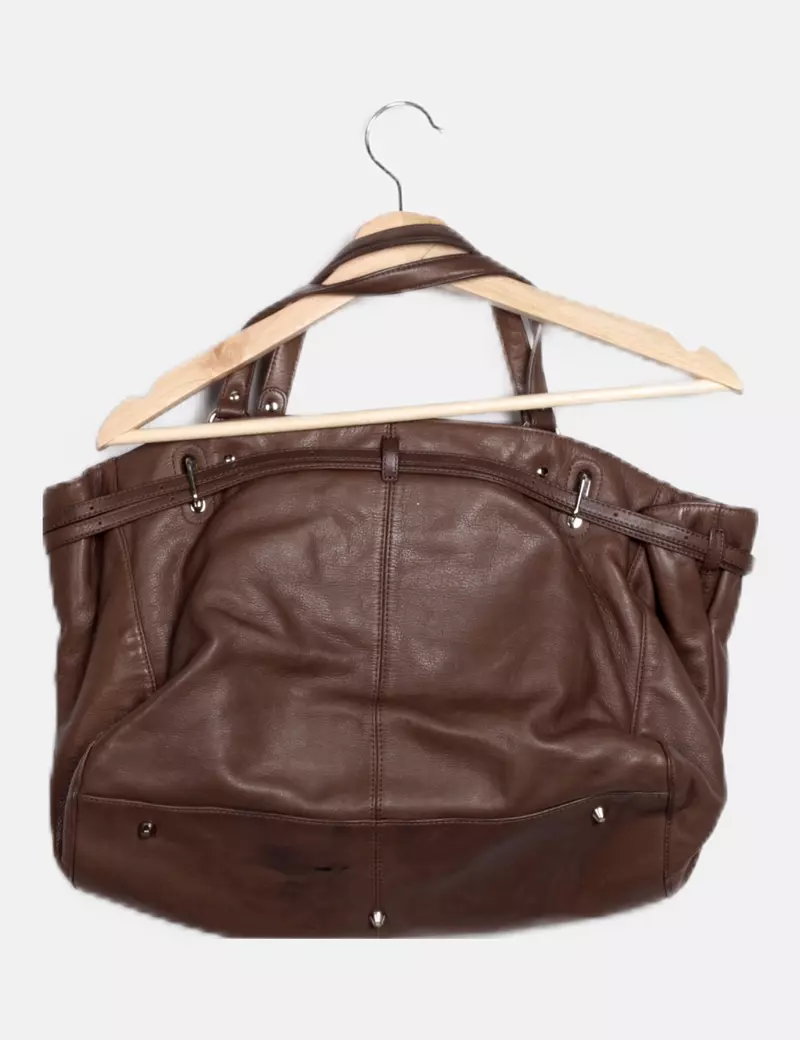 Uterqüe Bolso shopper marrón