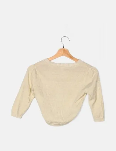 Vertbaudet Chaqueta dorada punto