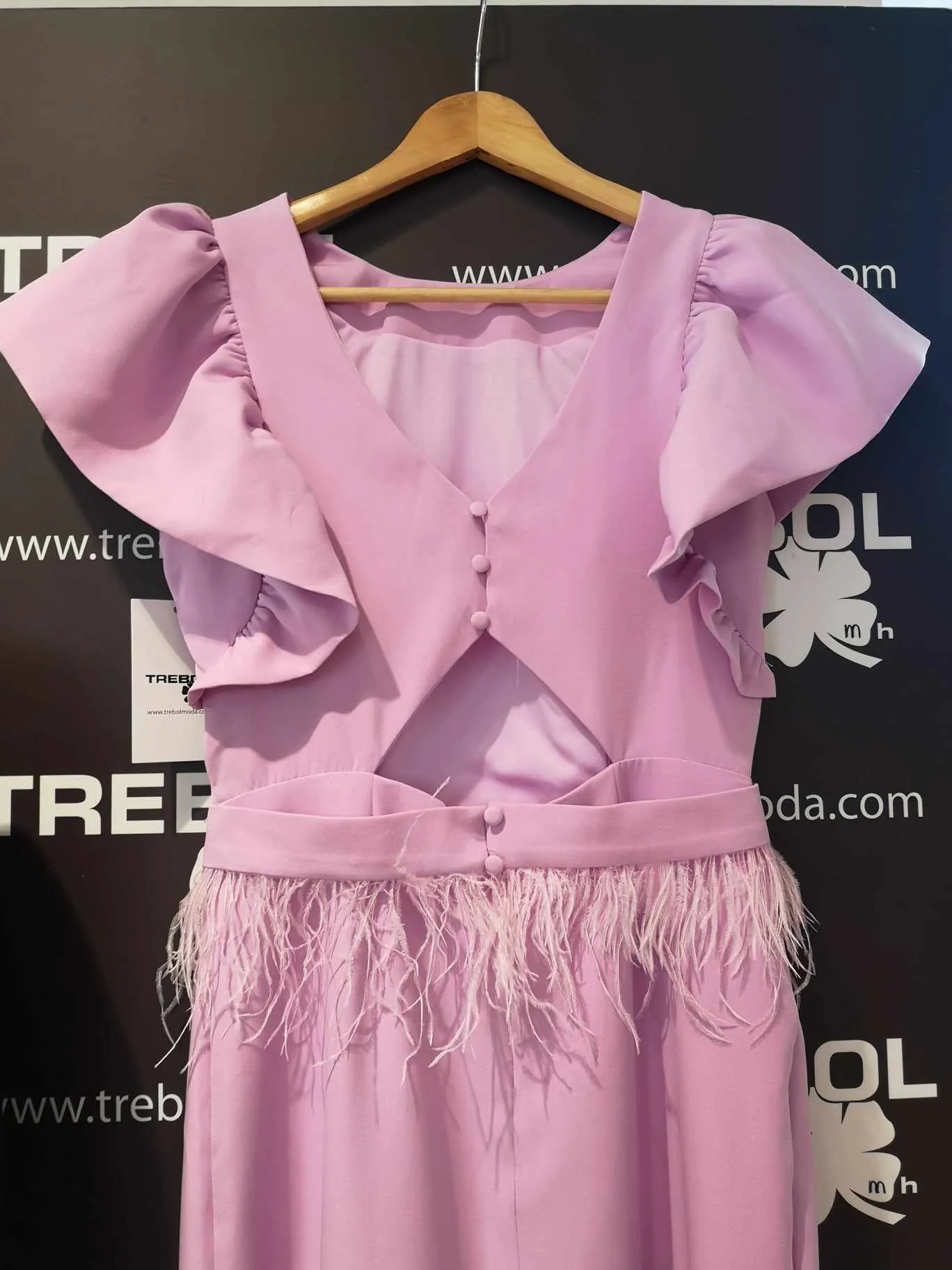 Vestido lila para mamá de comunión
