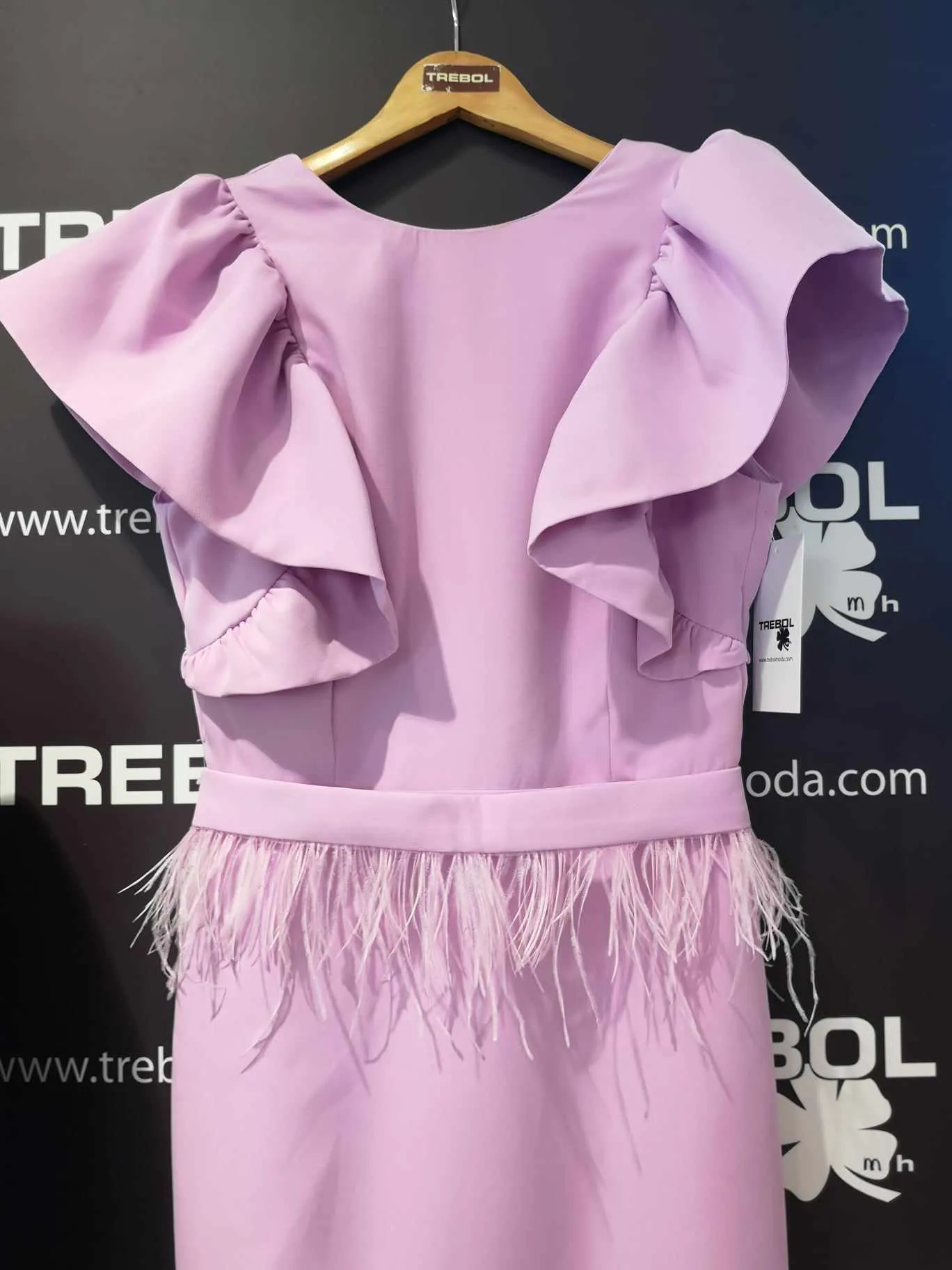 Vestido lila para mamá de comunión