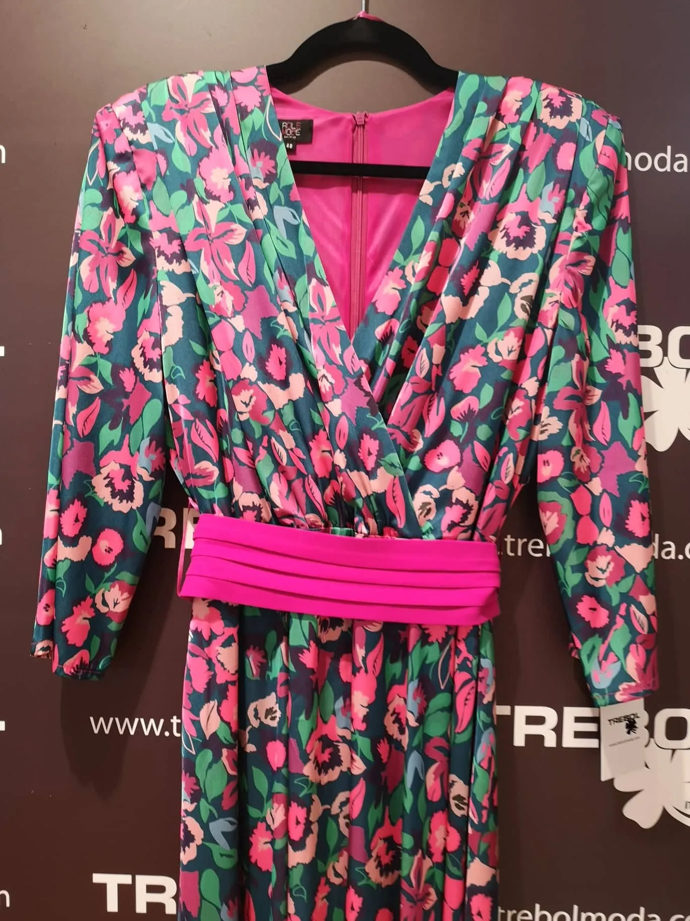 Vestido midi estampado