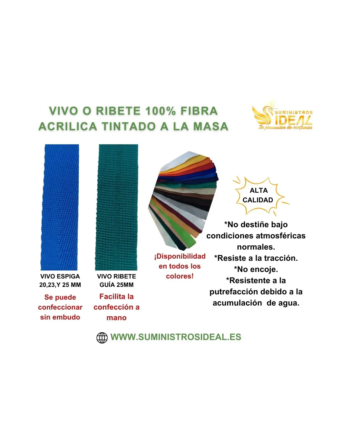 VIVO RIBETE OCRE C:226  (CAJA 250M.)