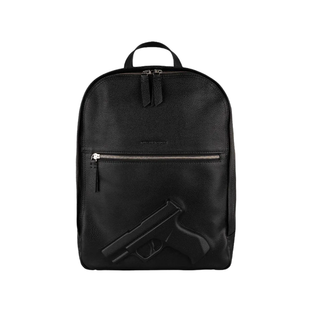 VLIEGER & VANDAM MEDIUM BACKPACK GUN BLACK 14301BLACK