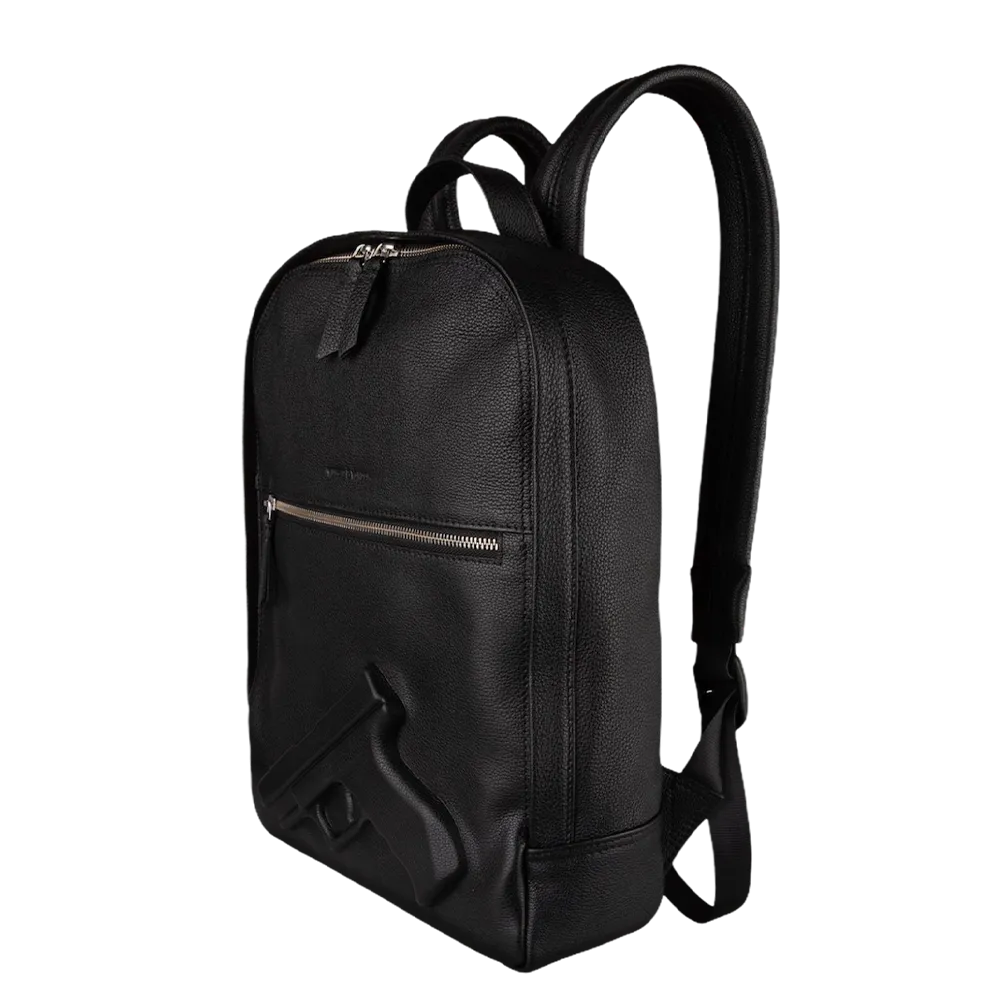 VLIEGER & VANDAM MEDIUM BACKPACK GUN BLACK 14301BLACK